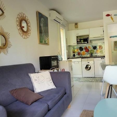 Nice Studio 30 M With Terrace And Pool Antibes Exteriör bild