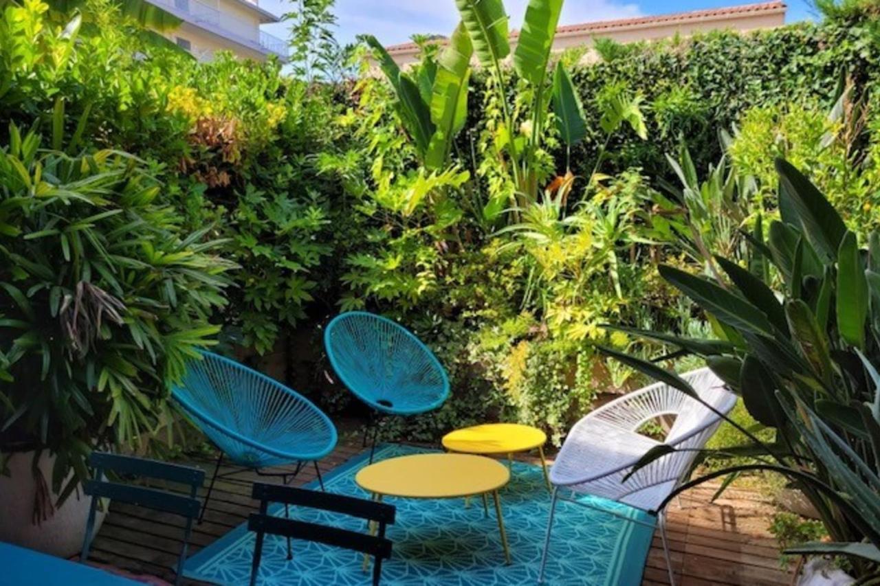 Nice Studio 30 M With Terrace And Pool Antibes Exteriör bild
