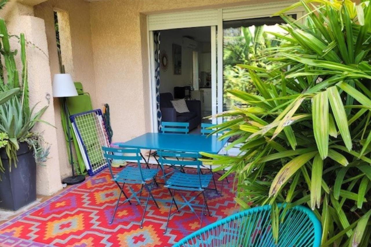 Nice Studio 30 M With Terrace And Pool Antibes Exteriör bild